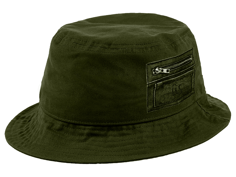 Bucket Hat Copyright in green – Stüssy
